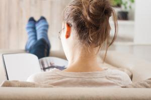 reading a book on tiredness reading a book on tiredness